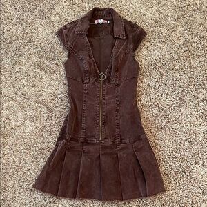 URBAN OUTFITTERS Brown Corduroy Dress - NEW